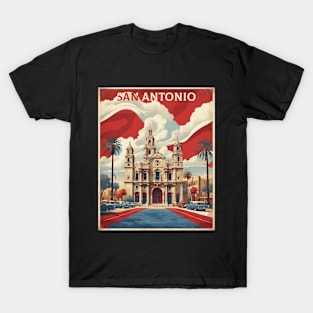 San Antonio Texas United States of America Tourism Vintage Travel T-Shirt